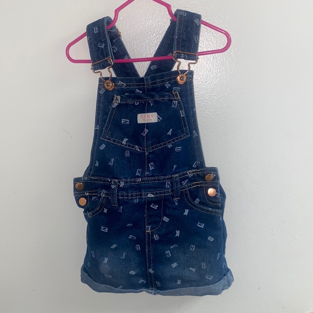 DKNY overall dress for little girl